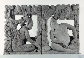 Back of a Throne, from Usumacinta, from the Saenz Collection, Puebla, Mexico, Late Classic Period (600-900 AD)